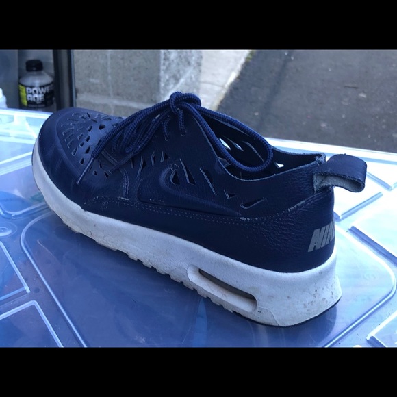 Nike Air Max Thea Joli Navy Cutout Running Shoes - Picture 4 of 10